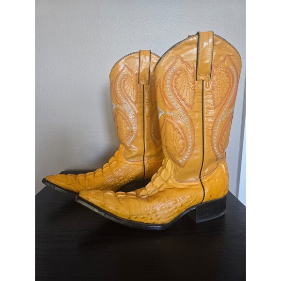 Old Rider Boots Other - Yellow, vintage old rider cowboy boots. Size 6‎